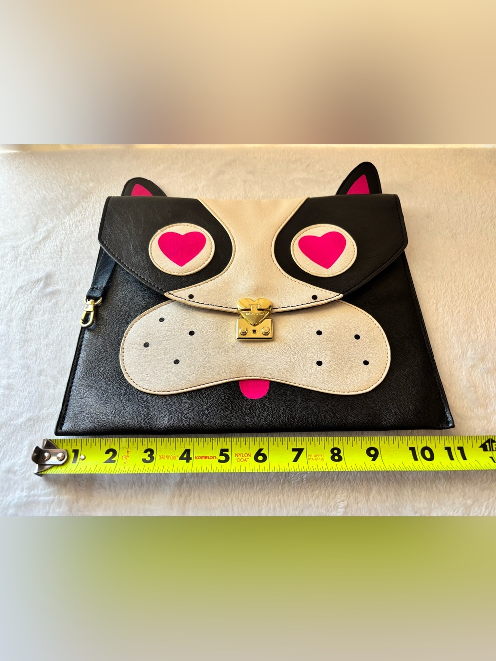 Betsey Johnson French bulldog clutch - Picture 7 of 8